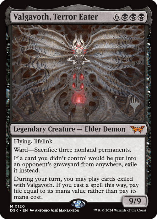Valgavoth, Terror Eater (PPDSK-120) - Duskmourn: House of Horror Promos