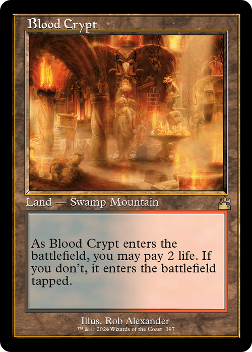 Blood Crypt (Retro Frame) (RVR-397) - Ravnica Remastered Foil