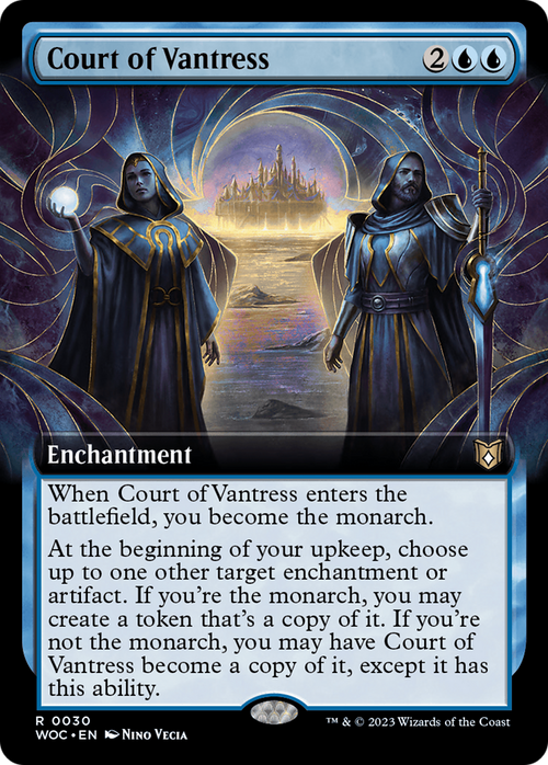 Court of Vantress (Extended Art) (WOC-030) - Wilds of Eldraine Commander: (Extended Art)