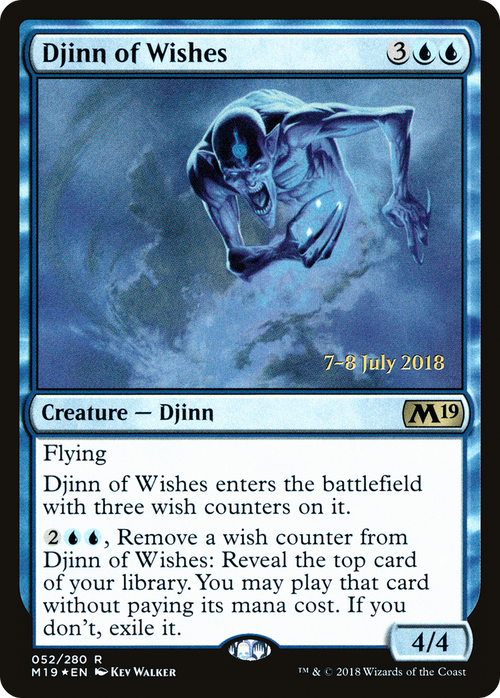 Djinn of Wishes (PRE-52S) - Core Set 2019 Promos Foil