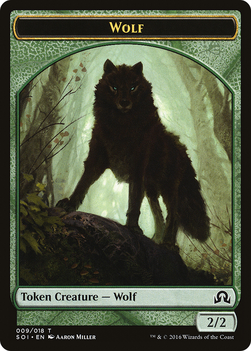 Wolf Token (SOI-009) - Shadows over Innistrad Tokens