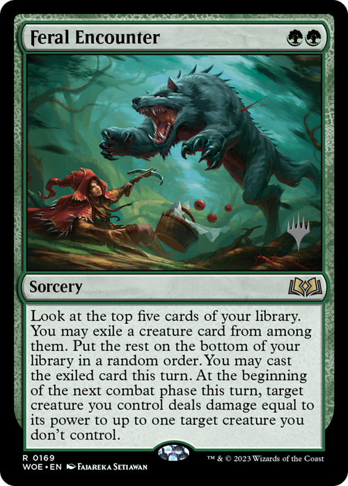 Feral Encounter (PPWOE-169) - Wilds of Eldraine Promos