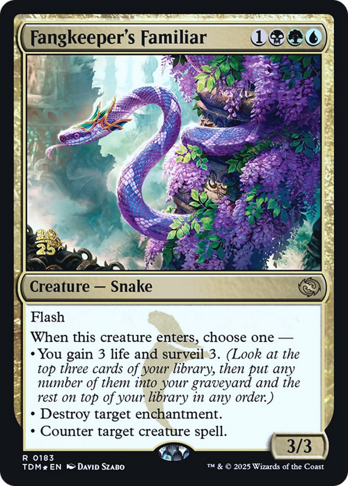 Fangkeeper's Familiar (PRE-183S) - Prerelease Cards Foil