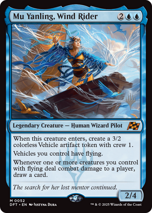 Mu Yanling, Wind Rider (PPDFT-52P) - Promo Pack: Aetherdrift Foil