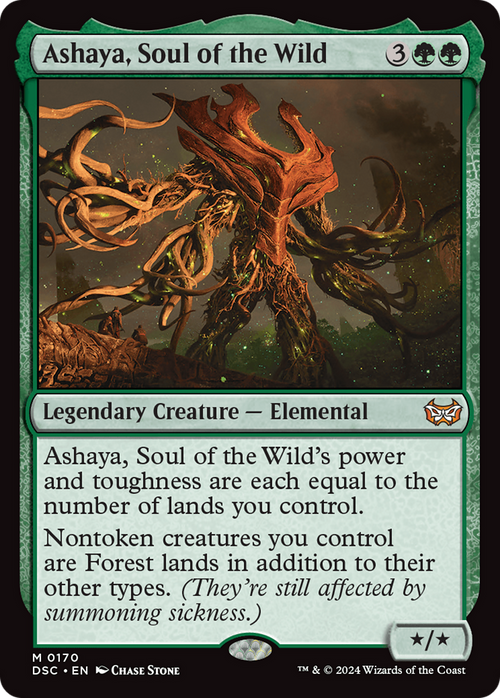 Ashaya, Soul of the Wild (DSC-170) - Duskmourn: House of Horror Commander