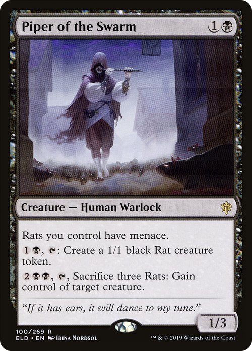 Piper of the Swarm (ELD-100) - Throne of Eldraine Foil