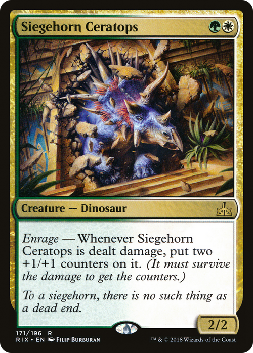 Siegehorn Ceratops (RIX-171) - Rivals of Ixalan