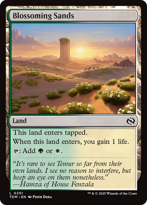 Blossoming Sands (TDM-251) - Tarkir: Dragonstorm