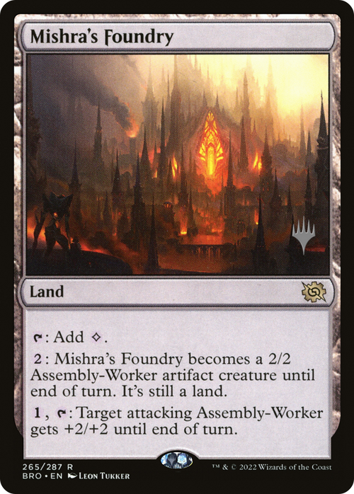 Mishra's Foundry (PPBRO-265) - The Brothers' War Promos