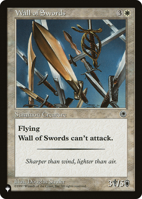 Wall of Swords (LIST-POR-37) - The List