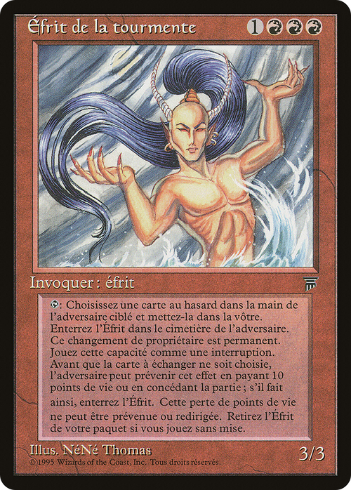 Tempest Efreet (French) - "Efrit de la tourmente" (REN-) - Renaissance