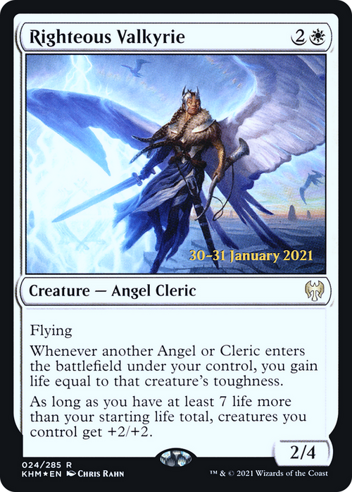 Righteous Valkyrie (PRE-24S) - Kaldheim Promos Foil