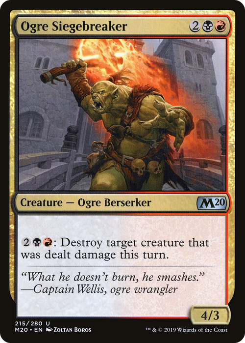 Ogre Siegebreaker (M20-215) - Core Set 2020