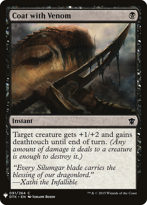 Coat with Venom (LIST-DTK-91) - The List