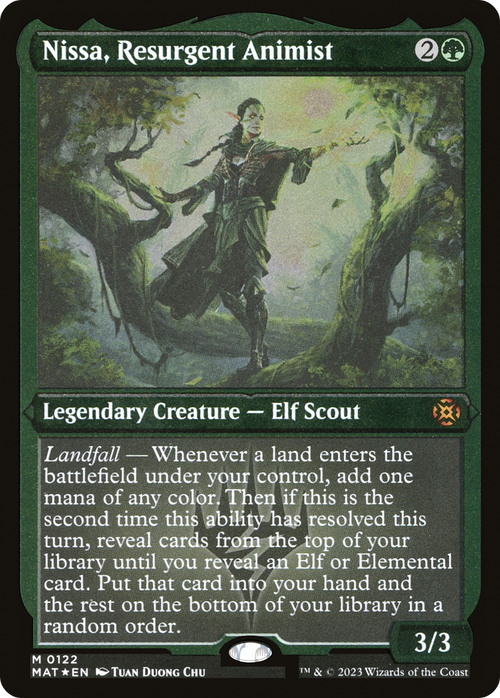 Nissa, Resurgent Animist (Foil Etched) (MAT-122) - March of the Machine: The Aftermath Foil
