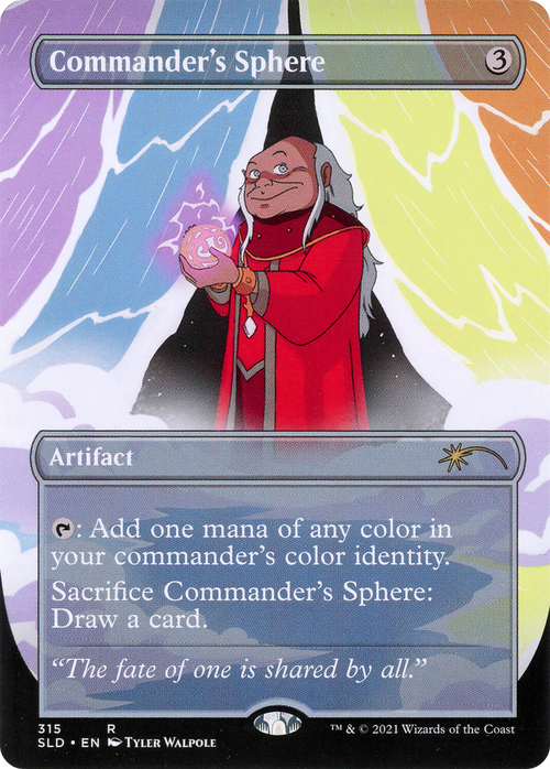 Commander's Sphere (315) (SLD-315) - Secret Lair Drop (Borderless) Foil
