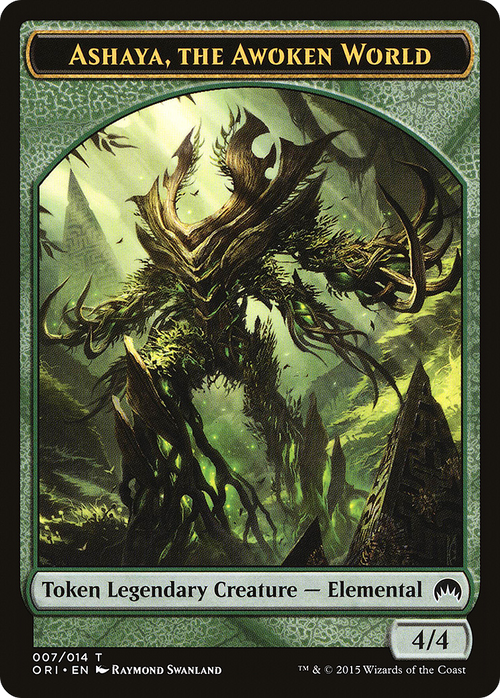 Ashaya, the Awoken World Token (ORI-007) - Magic Origins Tokens