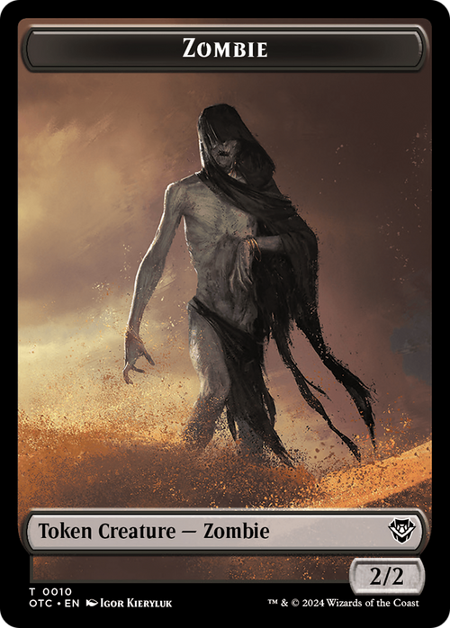 Zombie (TOTC-010) - Outlaws of Thunder Junction Commander Tokens