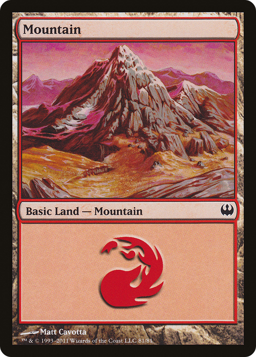 Mountain (81) (DDG-081) - Duel Decks: Knights vs. Dragons