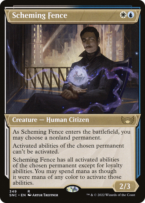 Scheming Fence (Showcase) (SNC-349) - Streets of New Capenna: (Showcase)