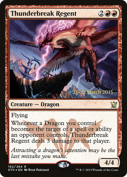 Thunderbreak Regent (PRE-162S) - Dragons of Tarkir Promos Foil