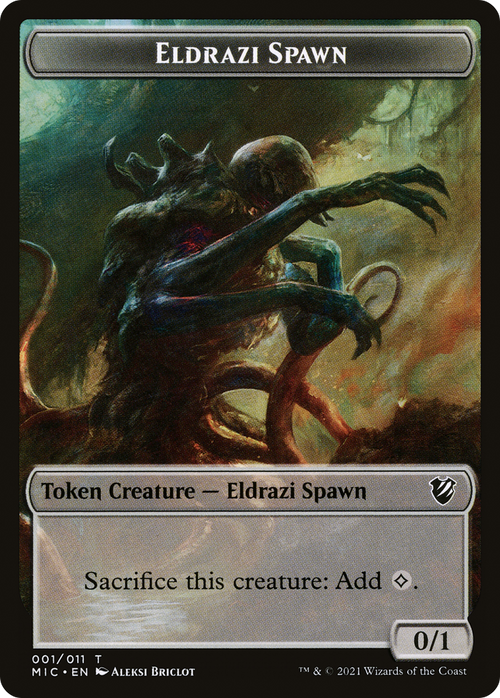 Eldrazi Spawn (TMIC-001) - Midnight Hunt Commander Tokens