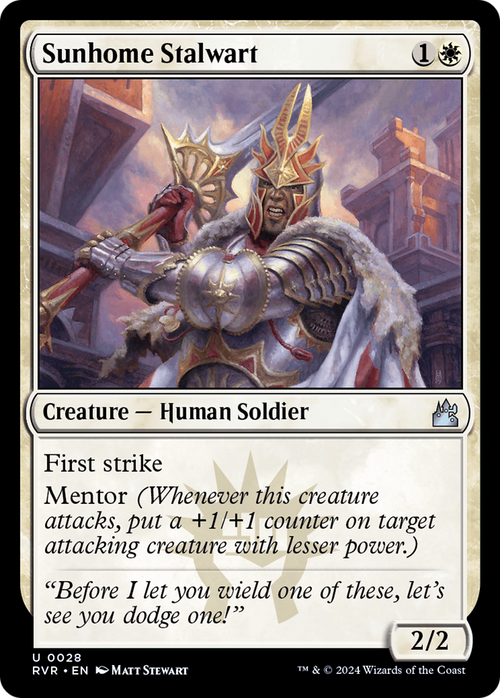 Sunhome Stalwart (RVR-028) - Ravnica Remastered Foil