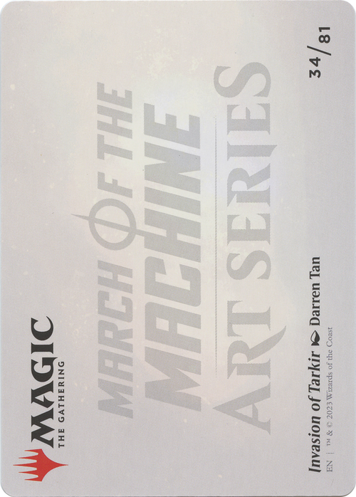 Invasion of Tarkir // Invasion of Tarkir (AMOM-034) - March of the Machine Art Series (Borderless)