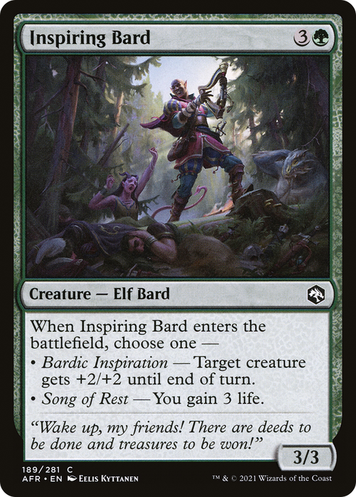 Inspiring Bard (AFR-189) - Adventures in the Forgotten Realms