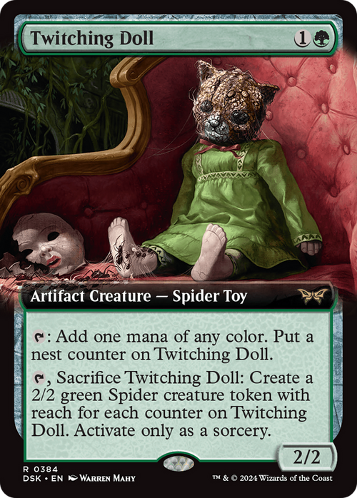 Twitching Doll (Extended Art) (DSK-384) - Duskmourn: House of Horror: (Extended Art)