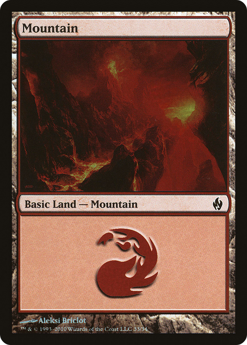 Mountain (33) (PD2-033) - Premium Deck Series: Fire and Lightning Foil