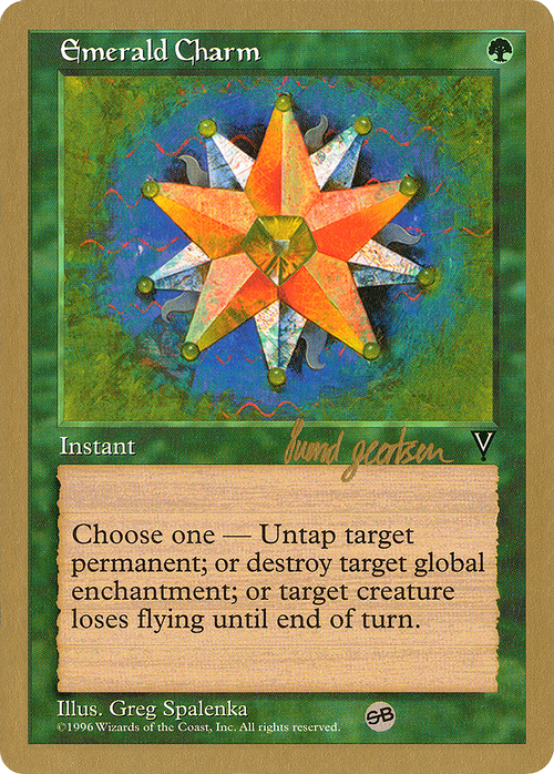 Emerald Charm - 1997 Svend Geertsen (VIS) (SB) (WCD-) - World Championship Decks 1997