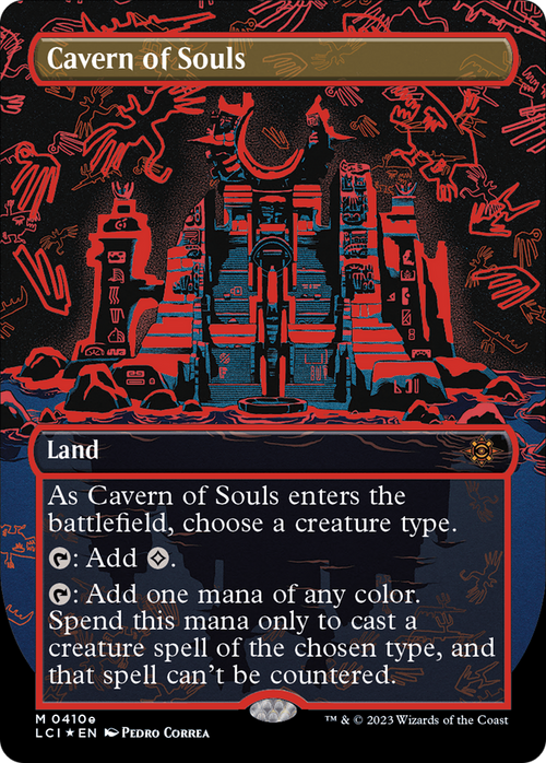 Cavern of Souls (0410e) (Borderless) (LCI-410E) - The Lost Caverns of Ixalan Foil