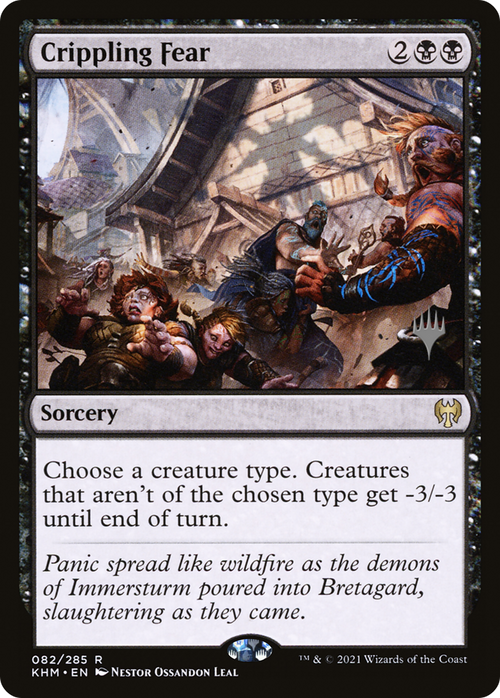 Crippling Fear (PPKHM-82P) - Kaldheim Promos Foil