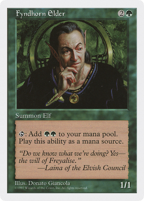 Fyndhorn Elder (5ED-297) - Fifth Edition