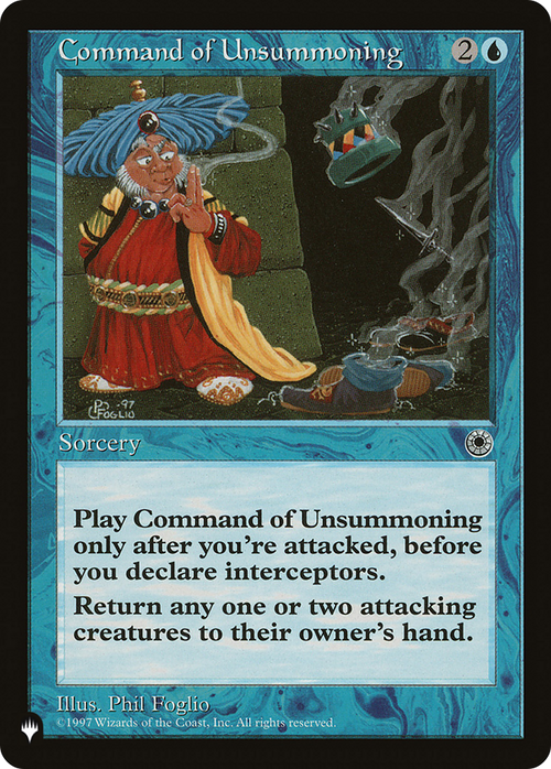 Command of Unsummoning (LIST-POR-48) - The List