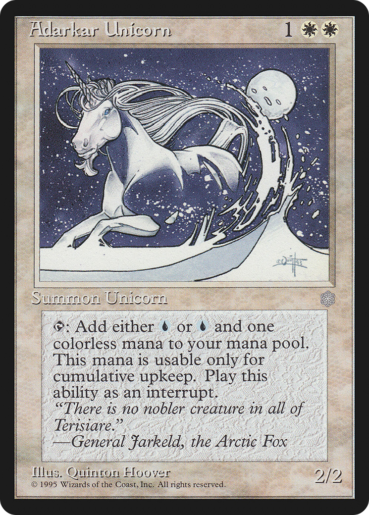 Adarkar Unicorn (ICE-) - Ice Age