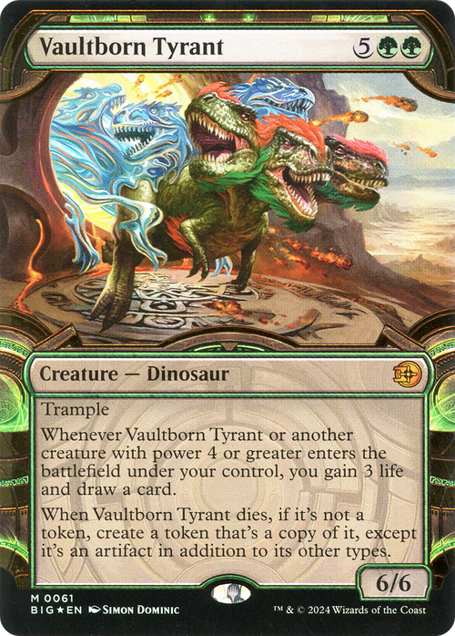 Vaultborn Tyrant (Showcase) (Raised Foil) (BIG-061) - The Big Score: (Showcase) Foil