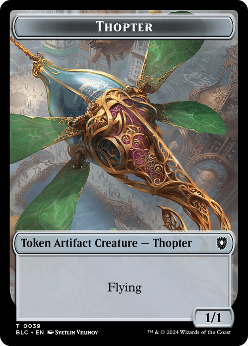 Thopter (TBLC-039) - Bloomburrow Commander Tokens Foil