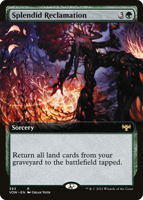 Splendid Reclamation (Extended Art) (VOW-393) - Innistrad: Crimson Vow: (Extended Art) Foil