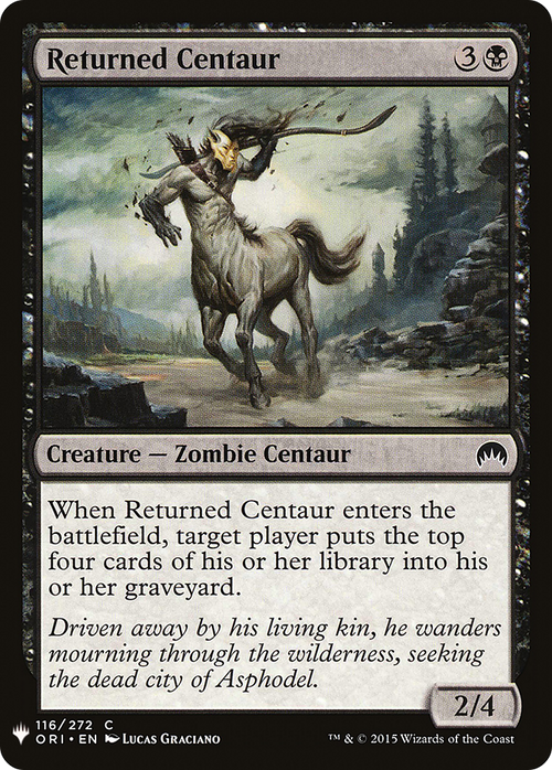 Returned Centaur (LIST-ORI-116) - The List