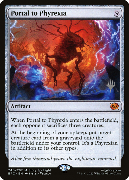 Portal to Phyrexia (PPBRO-240) - The Brothers' War Promos Foil