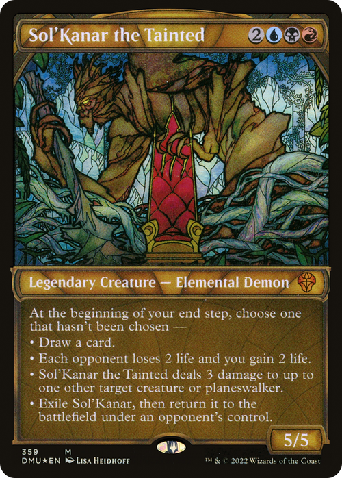 Sol'Kanar the Tainted (Textured Foil) (DMU-359) - Dominaria United: (Showcase) Foil