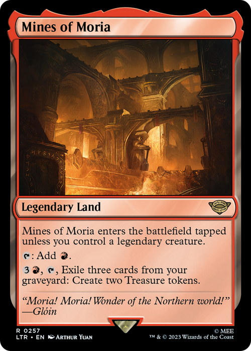 Mines of Moria (LTR-257) - The Lord of the Rings: Tales of Middle-earth Foil