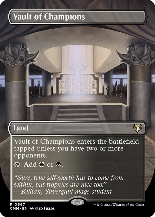 Vault of Champions (Borderless) (CMM-667) - Commander Masters