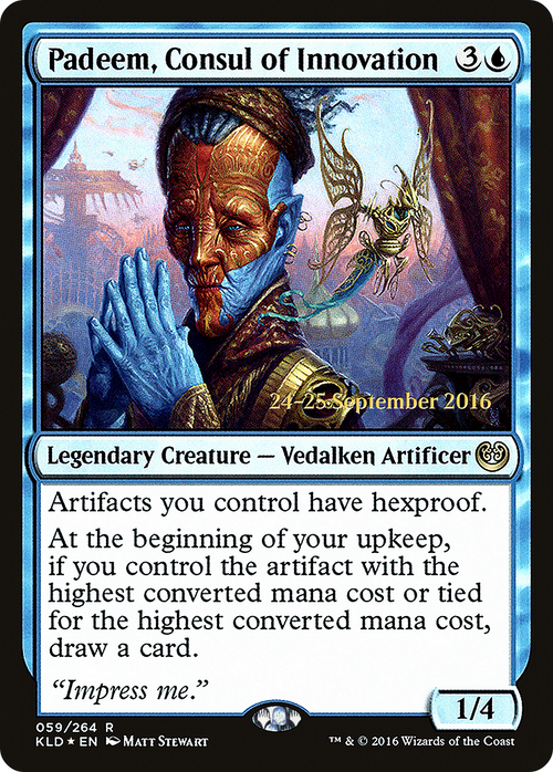 Padeem, Consul of Innovation (PRE-59S) - Kaladesh Promos Foil