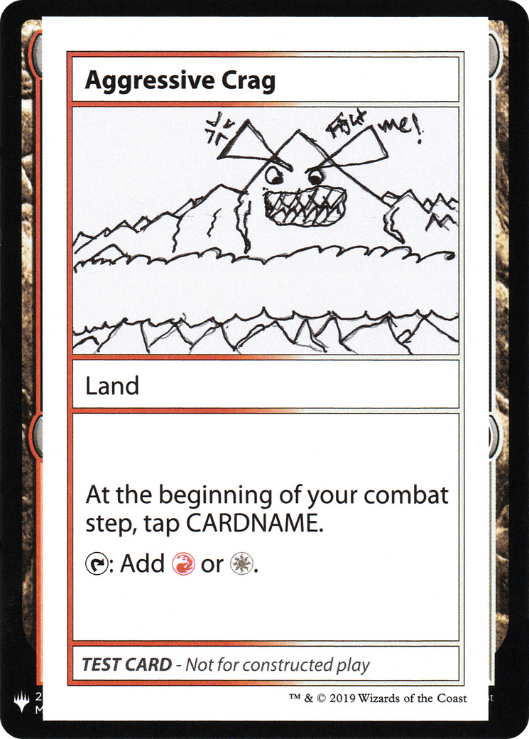 Aggressive Crag (CMB1-112) - Mystery Booster Playtest Cards 2019