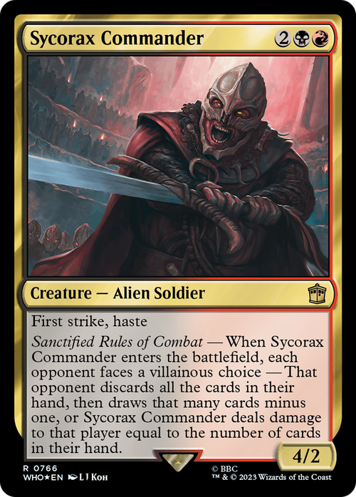 Sycorax Commander (Surge Foil) (WHO-766) - Doctor Who Foil