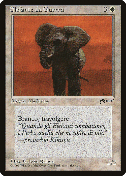 War Elephant (Italian) - "Elefante da Guerra" (REN-) - Rinascimento