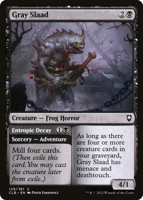 Gray Slaad (CLB-129) - Commander Legends: Battle for Baldur's Gate